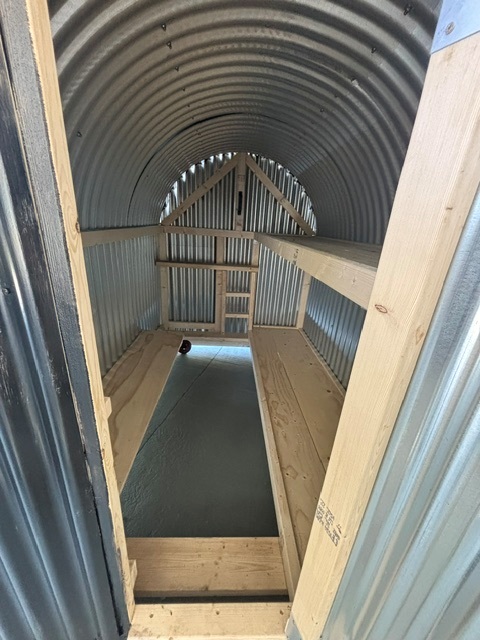 Supplying Sheeting for a Replica Anderson Shelter at The Royal Logistic Corps Museum