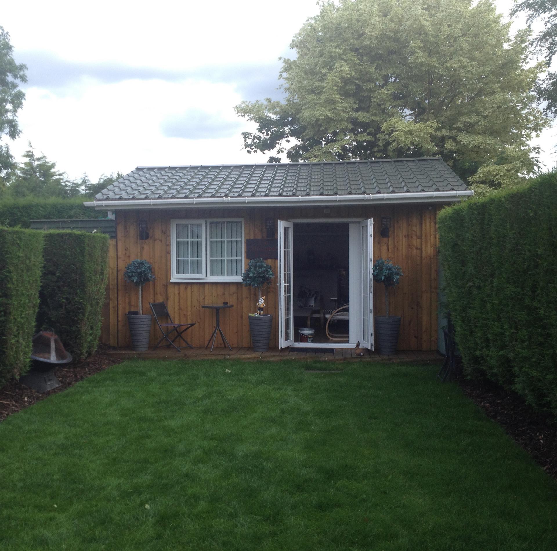Garden Shed Roof Upgrade with Tile Effect Sheeting