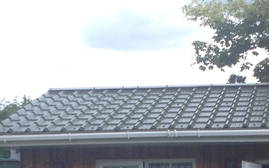 Garden Shed Roof Upgrade with Tile Effect Sheeting